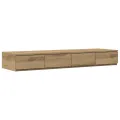 Tiroirs de lit  Chêne artisan 120x36,5x16,5 cm En bois d'ingénierie