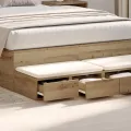 Tiroirs de lit  Chêne artisan 120x36,5x16,5 cm En bois d'ingénierie