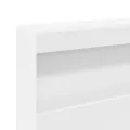 Lit avec bibliothèque Blanc 75x190 cm Bois d'ingénierie