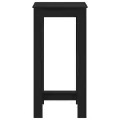 Table haute  Chêne noir en bois d'ingénierie 51x50x103,5 cm