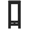 Table haute  Chêne noir en bois d'ingénierie 51x50x103,5 cm