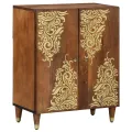 Buffet 60x33x75 cm en bois massif de mangue