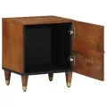Tables de chevet 2 pcs 40x33x46 cm en bois solide de mangue