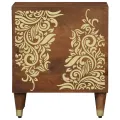 Tables de chevet 2 pcs 40x33x46 cm en bois solide de mangue