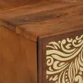 Tables de chevet 2 pcs 40x33x46 cm en bois solide de mangue