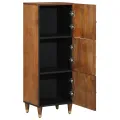 Meuble Haut Marron Miel avec accents dorés Bois de Manguier Massif