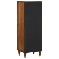 Meuble Haut Marron Miel avec accents dorés Bois de Manguier Massif