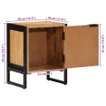 Table de Chevet 40x30x50 cm Bois Massif Acacia