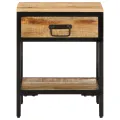Cabinet de chevet 40x35x50 cm Bois massif de manguier brut