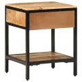 Cabinet de chevet 40x35x50 cm Bois massif de manguier brut
