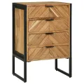 Highboard 50x35x75 cm en bois massif d'acacia