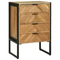 Highboard 50x35x75 cm en bois massif d'acacia