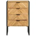 Highboard 50x35x75 cm en bois massif d'acacia