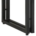 Tables d'appoint  Noires 120x33x75 cm en Bois d'Acacia Massif et Métal