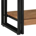 Table Console  Noire 90x33x75 cm en Acacia Massif et Métal