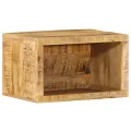 Cabinet de chevet mural 40x30x25 cm Bois massif Manguier brut