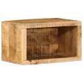 Cabinet de chevet mural 40x30x25 cm Bois massif Manguier brut