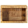 Cabinet de chevet mural 40x30x25 cm Bois massif Manguier brut
