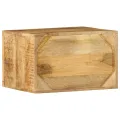 Cabinet de chevet mural 40x30x25 cm Bois massif Manguier brut