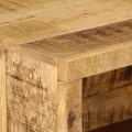 Cabinet de chevet mural 40x30x25 cm Bois massif Manguier brut