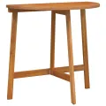 Ensemble de bistro 3 pièces avec coussins en bois massif d'acacia