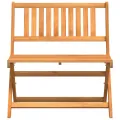 Banc de jardin pliant 80x46x85 cm en bois massif d'acacia