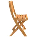 Banc de jardin pliant 80x46x85 cm en bois massif d'acacia