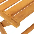 Banc de jardin pliant 80x46x85 cm en bois massif d'acacia