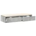 Tiroirs de lit  Gris béton 100x36,5x16,5 cm en bois d'ingénierie