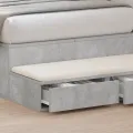 Tiroirs de lit  Gris béton 100x36,5x16,5 cm en bois d'ingénierie