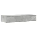 Tiroirs de lit  Gris béton 100x36,5x16,5 cm en bois d'ingénierie