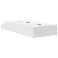 Cadre de lit de rangement Blanc 100x200 cm