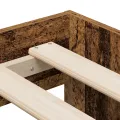 Cadre de lit de rangement en bois ancien 75x190 cm