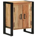 Meuble à chaussures  Noir 30x30x40 cm en bois d'acacia massif et acier