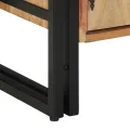 Meuble à chaussures  Noir 30x30x40 cm en bois d'acacia massif et acier