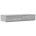 Cadre de lit de rangement Gris Sonoma 100x200 cm