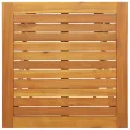 Ensemble de bistro pliant 3 pièces avec coussins, bois d'acacia massif