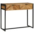 Table Console 90x35x75 cm Bois Massif Acacia