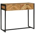 Table Console 90x35x75 cm Bois Massif Acacia