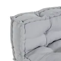 Coussin de canapé palette  avec dossier en tissu gris