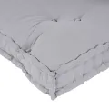 Coussin de canapé palette  avec dossier en tissu gris