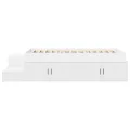 Cadre de lit de rangement Blanc 90x190 cm