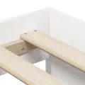Cadre de lit de rangement Blanc 90x190 cm