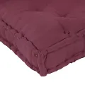 Coussin de canapé surpalette  avec accoudoirs et soutien lombaire en tissu rouge