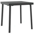 Chaises longues 2 pcs avec roues et table Noir Poly Rattan