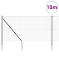 Set de poteaux de clôture en métal Ensemble de 2 Gris Métal
