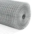 Clôture en fil soudé avec 13 poteaux flangés 0.8x25 m en acier galvanisé