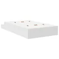 Cadre de lit de rangement Blanc 120x190 cm