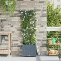Jardinières  avec système d'irrigation légère gris clair
