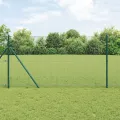 Clôture en fil soudé avec 13 poteaux verts 1,4 x 50 m en acier